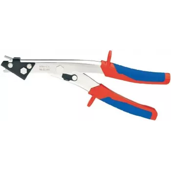 KNIPEX Blechschere 90 55 280 - 280 mm, schneidet Stahl bis 1,2 mm, Kupfer/Aluminium bis 1,7 mm, Kunststoff bis 2,0 mm