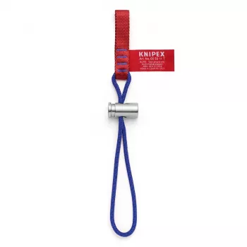 KNIPEX Werkzeug-Befestigungsgurt 00 50 11 T BK - 1,5 m PU-Haltegurt mit Karabiner mit Verriegelung, max. 1,5 kg