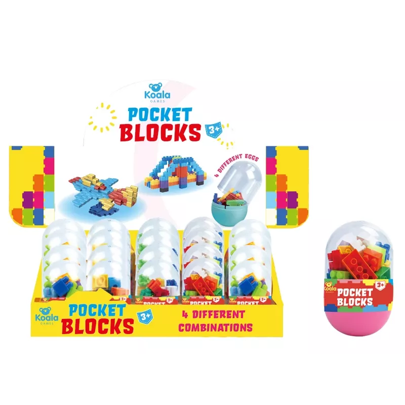Koala Games G2665 Pocket Blocks (Zufällig) - Mini-Bausteine Überraschungspack