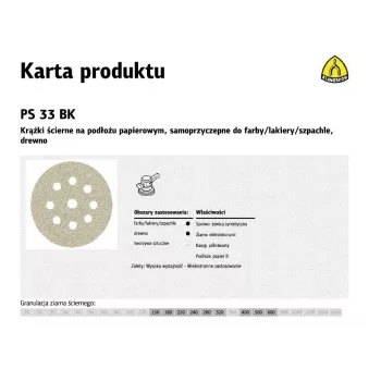 KODAK K.DISC 225 PS33CK Schleifscheibe P60 GLS38 225mm 5er-Pack