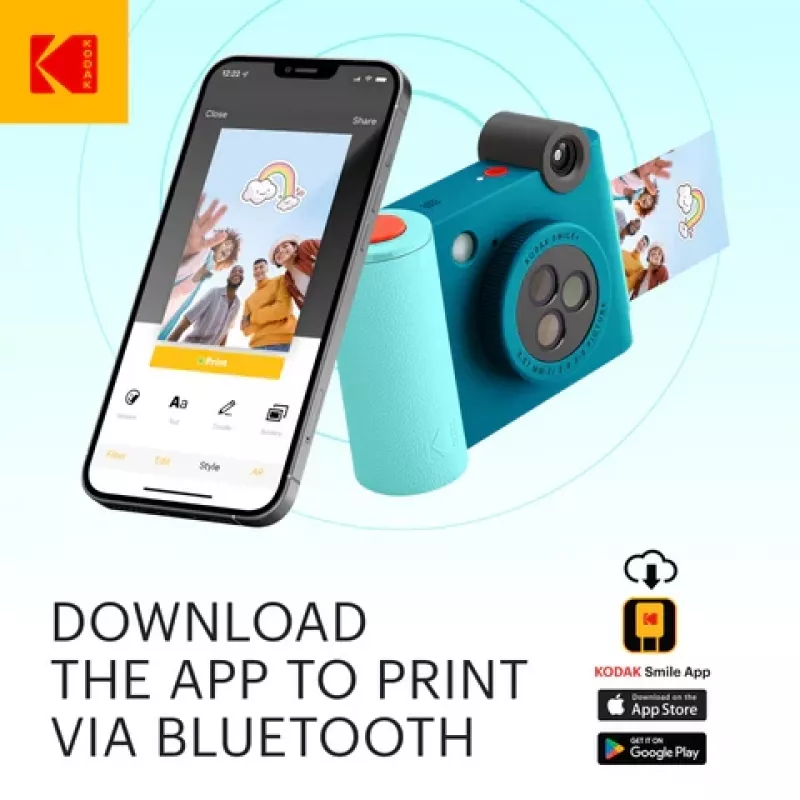 Kodak SMILE+ Instant Print Camera, 2x3'', Blue