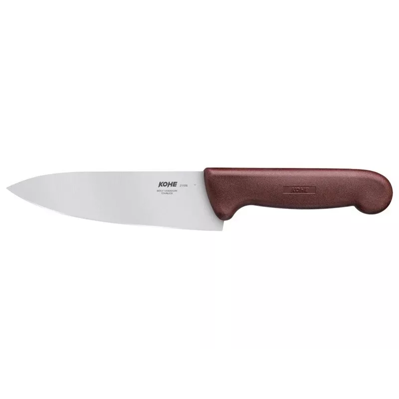 KOHE Universalmesser 163 mm, verschiedene Farben, Klingenstahl mit hohem Kohlenstoffgehalt, lebensmittelechter PP-Griff, spülmaschinenfest