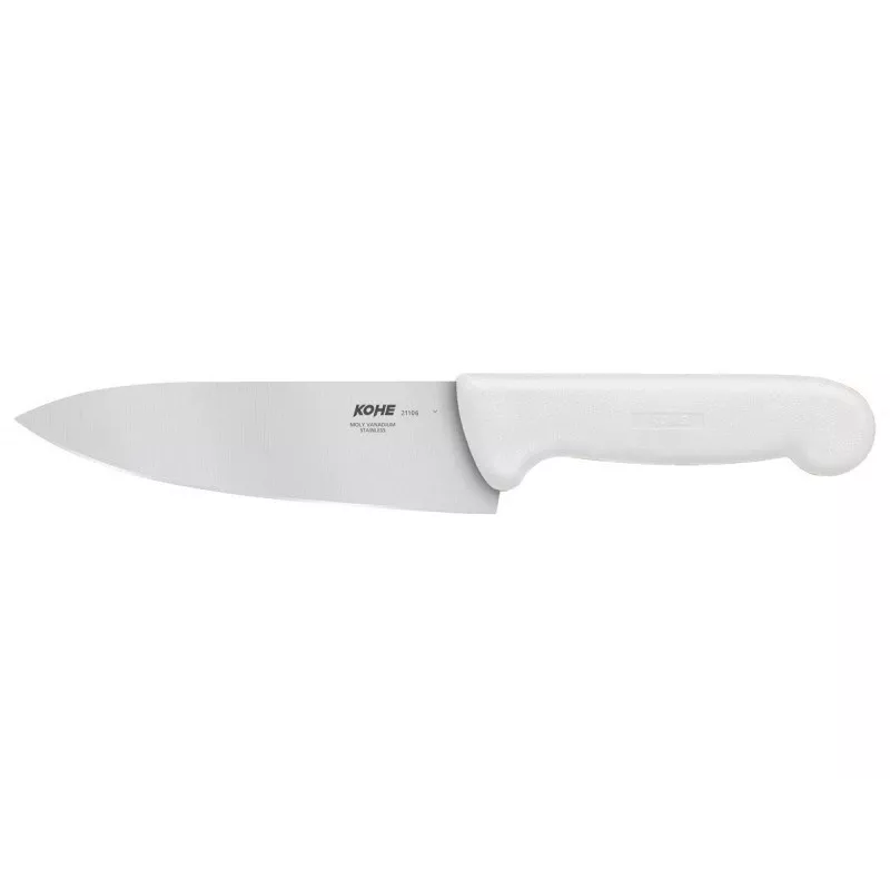 KOHE Universalmesser 163 mm, verschiedene Farben, Klingenstahl mit hohem Kohlenstoffgehalt, lebensmittelechter PP-Griff, spülmaschinenfest