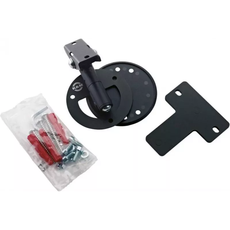 König & Meyer Universal-Lautsprecher-Wandhalterung 24161-000-56 Schwarz Strukturiert