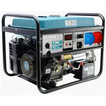 KÖNNER & SÖHNEN Benzingenerator 5,0 kW 230/400V Elektrostart AVR VST KS7000E-1/3