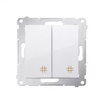 KONTAK-SIMON Simon 54 Zwischenumschalter-Modul, Weiß, 10AX 250V, Federklemmen