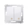 KONTAK-SIMON Simon 54 Zwischenumschalter-Modul, Weiß, 10AX 250V, Federklemmen