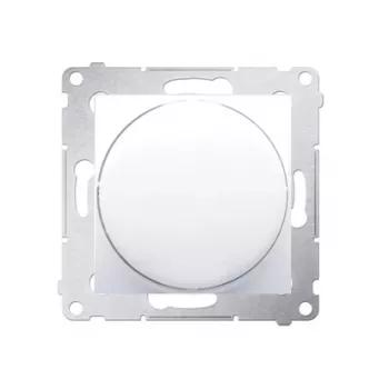 KONTAK-SIMON Simon 54 Modul Weißer LED-Dimmer, Druck- und Drehregler, 1-polig, 2-250W, Schraubklemmen, 230V