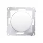 KONTAK-SIMON Simon 54 Modul Weißer LED-Dimmer, Druck- und Drehregler, 1-polig, 2-250W, Schraubklemmen, 230V