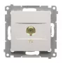 KONTAK-SIMON Simon 54 Premium TV/R/SAT Anschlussdose, Weiß (DAK1.01/11)