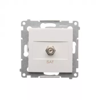 KONTAK-SIMON SIMON 54 Satelliten-TV-Anschlussmodul F-Typ Weiß
