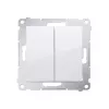 KONTAK-SIMON Simon 54 Serie Schaltermodul, Weiß, Federklemmen, 10AX 250V, 2-polig