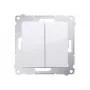KONTAK-SIMON Simon 54 Serie Schaltermodul, Weiß, Federklemmen, 10AX 250V, 2-polig
