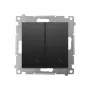 KONTAK-SIMON Simon 54 Universal-Treppenschalter-Modul, Schwarz Matt, 2-Wege, 10AX 250V