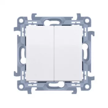 KONTAK-SIMON Simon 54 Weiß 1-Modul 1-Wege Lichtschalter-Mechanismus 10AX 250V Schraubenlos