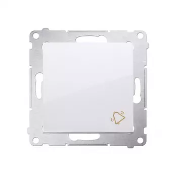 KONTAK-SIMON Simon 54 Weißes Klingeltaster-Modul mit Federklemmen 10AX 250V