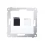 KONTAK-SIMON Simon 54 Weiß Cat.6 UTP RJ45 Netzwerkdosenmodul mit Staubschutz, flach