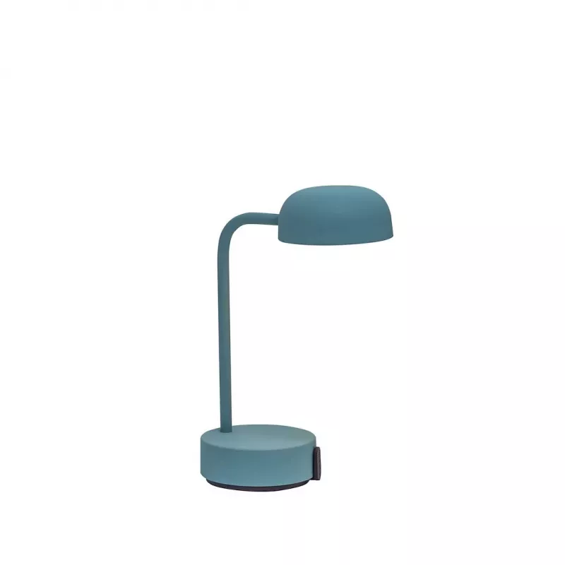 KOODUU FOKUS Wiederaufladbare tragbare LED-Tischlampe - Antik-Türkis, 2700K Warmweiß, 3-Stufen-Touch-Dimmer, USB-C, kabellos