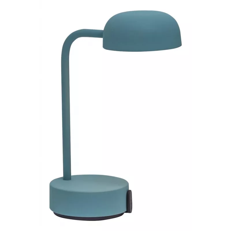 KOODUU FOKUS Wiederaufladbare tragbare LED-Tischlampe - Antik-Türkis, 2700K Warmweiß, 3-Stufen-Touch-Dimmer, USB-C, kabellos