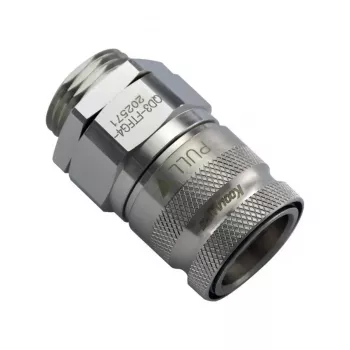 Koolance QD3 Schnellkupplung, 10mm Schlauchtülle mit G1/4 inch Außengewinde auf Schnellkupplung - Nickel