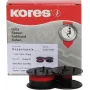 Kores G051NYSR Größe 51 Nylon-Rechnerfarbband, Schwarz/Rot, 13 mm x 4 m