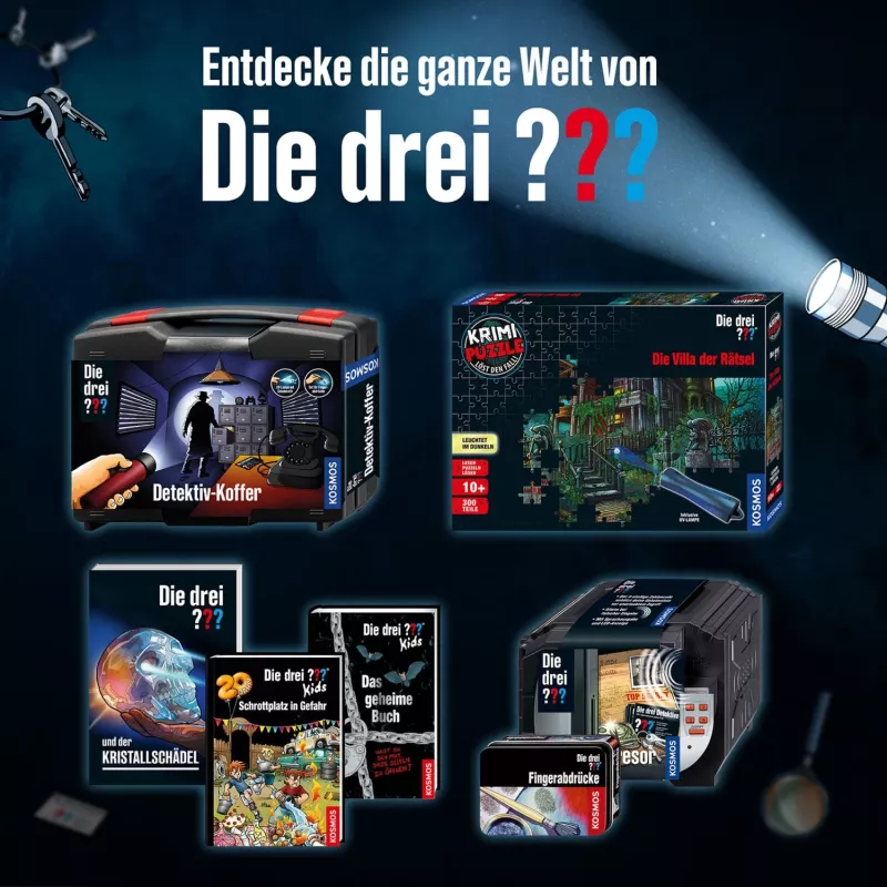 KOSMOS Die drei ??? Geheimversteck Detektiv-Set in Metallbox