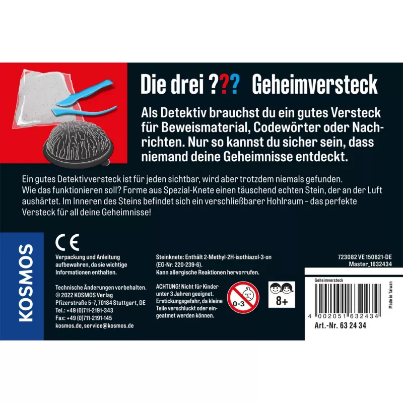 KOSMOS Die drei ??? Geheimversteck Detektiv-Set in Metallbox