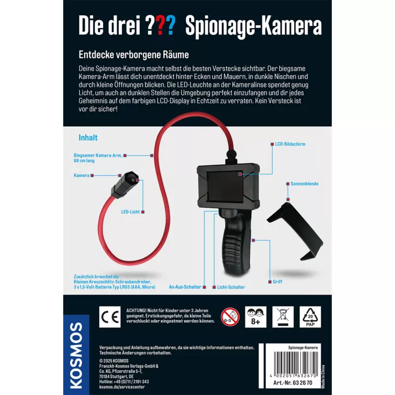 KOSMOS Die drei ??? Spionagekamera-Set