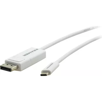 Kramer Electronics C-USBC/DPM-6 USB-C auf DisplayPort Adapterkabel, 1,8 m, Weiß 99-97211206