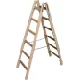 KRAUSE Holz-Doppelstehleiter 2x6 Sprossen, Kiefer, 150 kg, EN 131 170088