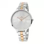 KRONOS Damen-Quarzuhr K023.9.24.19 36mm Edelstahlgehäuse Weißes Zifferblatt Braunes Lederband