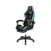 Kruger&Matz GX-150 Gaming-Stuhl Schwarz mit 7-Punkt-Massage und RGB-LED