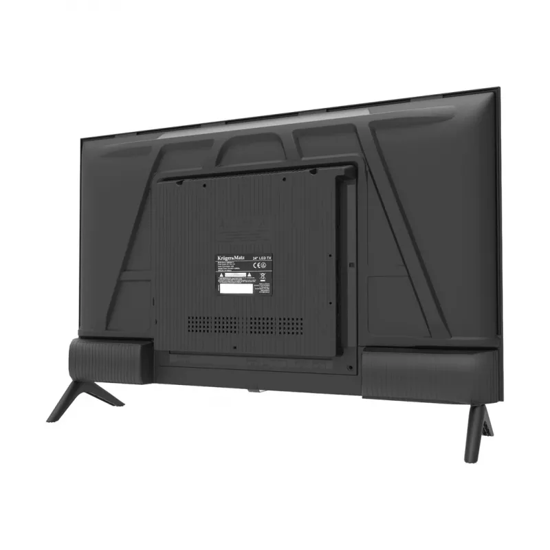 KRUGER & MATZ KM0224-T1 24 inch HD Ready LED TV mit DVB-T2 H.265/HEVC, 12V Auto-Adapter, 2x HDMI, USB PVR, Hotelmodus