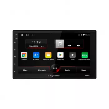 Kruger&Matz KM2010 CarPlay/Android Auto 7 inch 2-DIN Autoradio mit kabellosem Apple CarPlay & Android Auto, GPS, Bluetooth, 4x45W