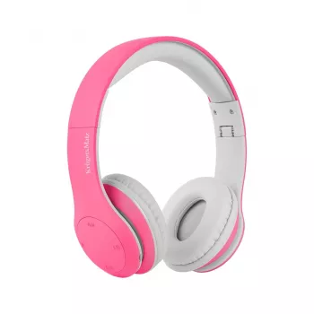KRUGER & MATZ Street Kids Kabellose Over-Ear-Kopfhörer für Kinder, Pink