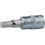 KS TOOLS 1/4 Zoll Bit-Stecknuss Inbus 3mm Geschmiedeter Chrom-Vanadium-Stahl Mattverchromt 911.1436