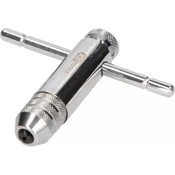 KS TOOLS 1/4 Zoll Sechskant-Bithalter mit umschaltbarem Ratschenkopf, 85mm, 72 Zähne, Chrom-Vanadium, DIN 3126 / ISO 1173 331.0660