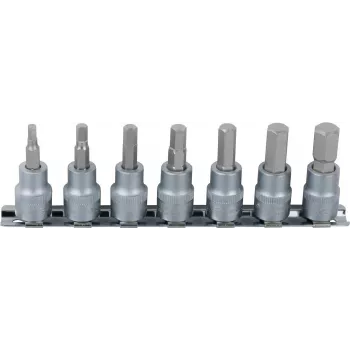 KS TOOLS 1/4 Zoll Innen-Sechskant-Bit-Steckschlüssel-Set, 7-teilig, 2,5-8 mm (911.1544)