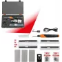 KS TOOLS 150.1010 Akku-Kunststoff-Reparatur-Set, 134-teilig, 3,7V Li-Ion Heftgerät mit 200 Edelstahlklammern, 450°C, Aufbewahrungskoffer