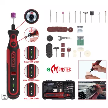 KS Tools 515.3990 Akku-Multifunktionswerkzeug 7,2V 1Ah mit Universal-Oszillationssystem