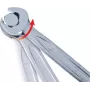 KS TOOLS DUO GEARplus Kombi-Ratschenschlüssel, 30 mm, 12-kant, Chrom-Vanadium, matt satiniert verchromt, DIN 3113, 72 Zähne, 5° Rückstellwinkel, 15° gekröpft 503.5228