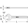 KS TOOLS Einzelner Schlag-Ringschlüssel, 40 mm (517.0540)