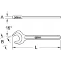 KS TOOLS Einzelner Schlag-Ringschlüssel, 40 mm (517.0540)