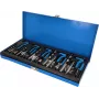KS TOOLS Gewindereparatur-Set, 131-teilig, metrische Drahtgewindeeinsätze M5-M12, Edelstahl, im Koffer BT541150