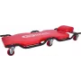 KS TOOLS Werkstatt-Rollbrett, 1160x540mm, 150kg Traglast, 6 Lenkrollen, Integrierte Werkzeugablagen, Öl- und Fettbeständig (500.8003)