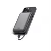 KSIX Magnetic Power Bank 10000 mAh, 22.5W für iPhone und Apple Watch, Grau