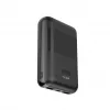 KSIX Powerbank Mini 10000mAh 10W mit Kabel USB-A USB-C Schwarz