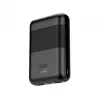 KSIX Powerbank Mini 10000mAh 10W mit Kabel USB-A USB-C Schwarz
