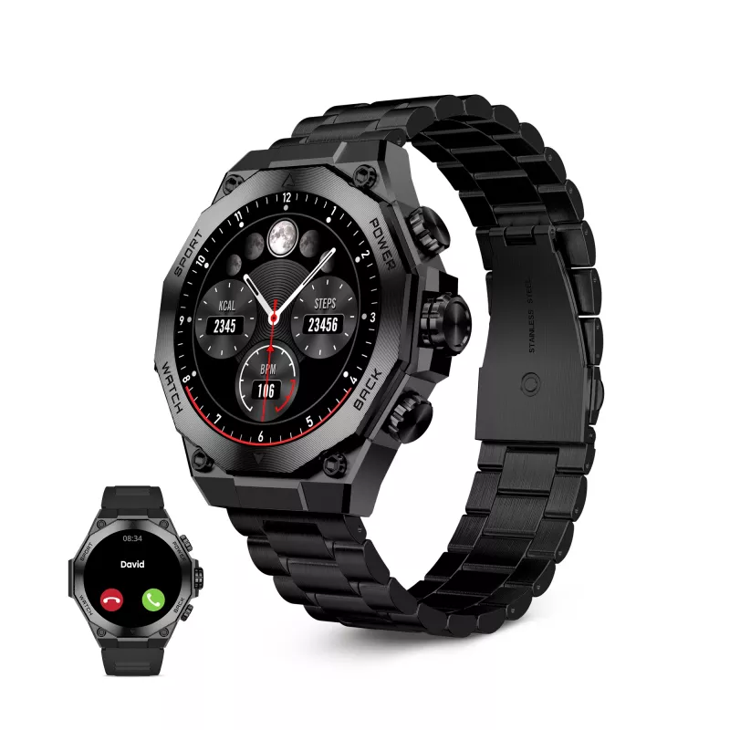 KSIX Smartwatch TITANIUM, Schwarz