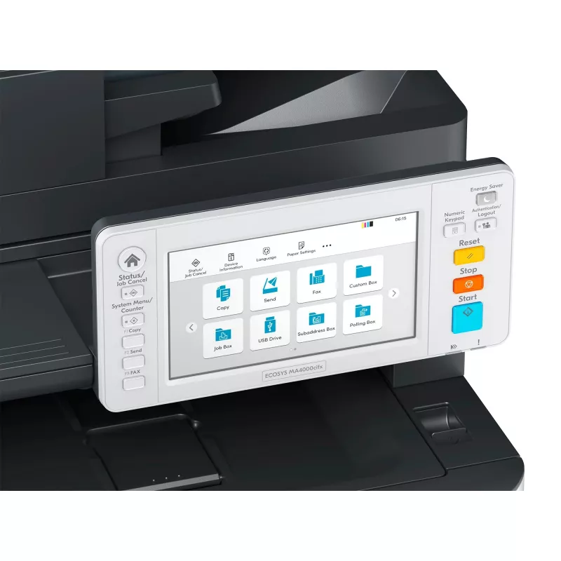 Kyocera ECOSYS MA4000CIFX/Plus A4 Farb-Laser-Multifunktionsdrucker (Drucken, Kopieren, Scannen, Faxen) mit 3 Jahren Vor-Ort-Garantie
